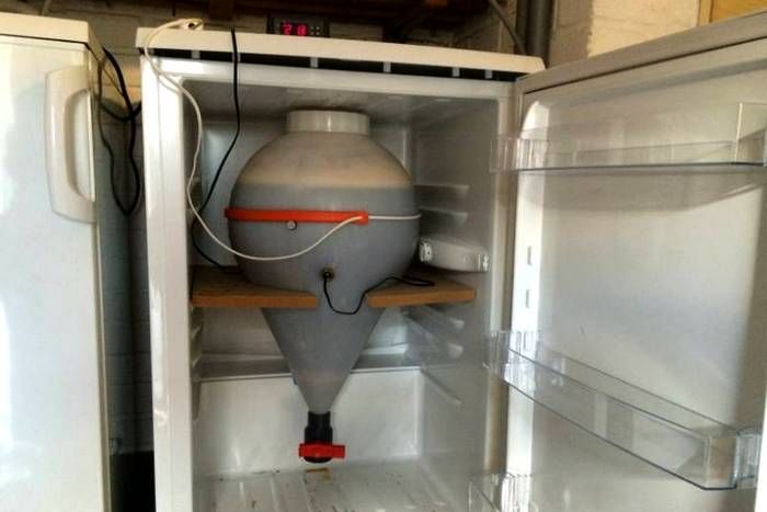 CCT в холодильнике при приготовлении пива дома.