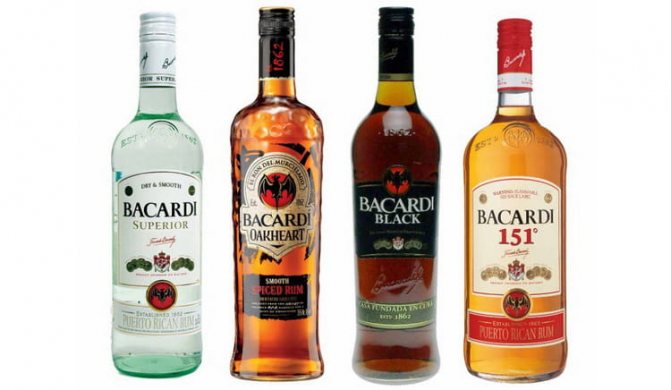 Какие еще существуют виды, кроме бакарди 151