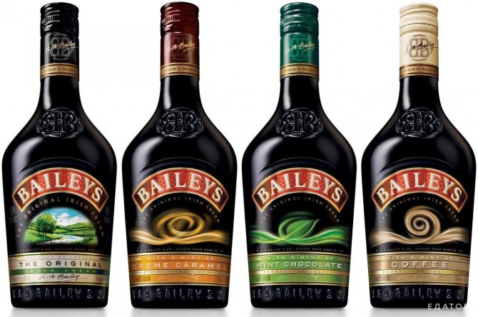 Есть несколько разновидностей ирландского ликера.