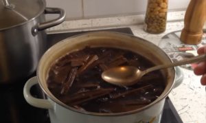 Варка дубовой щепы