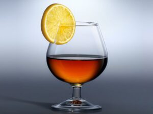 Коньяк с лимоном